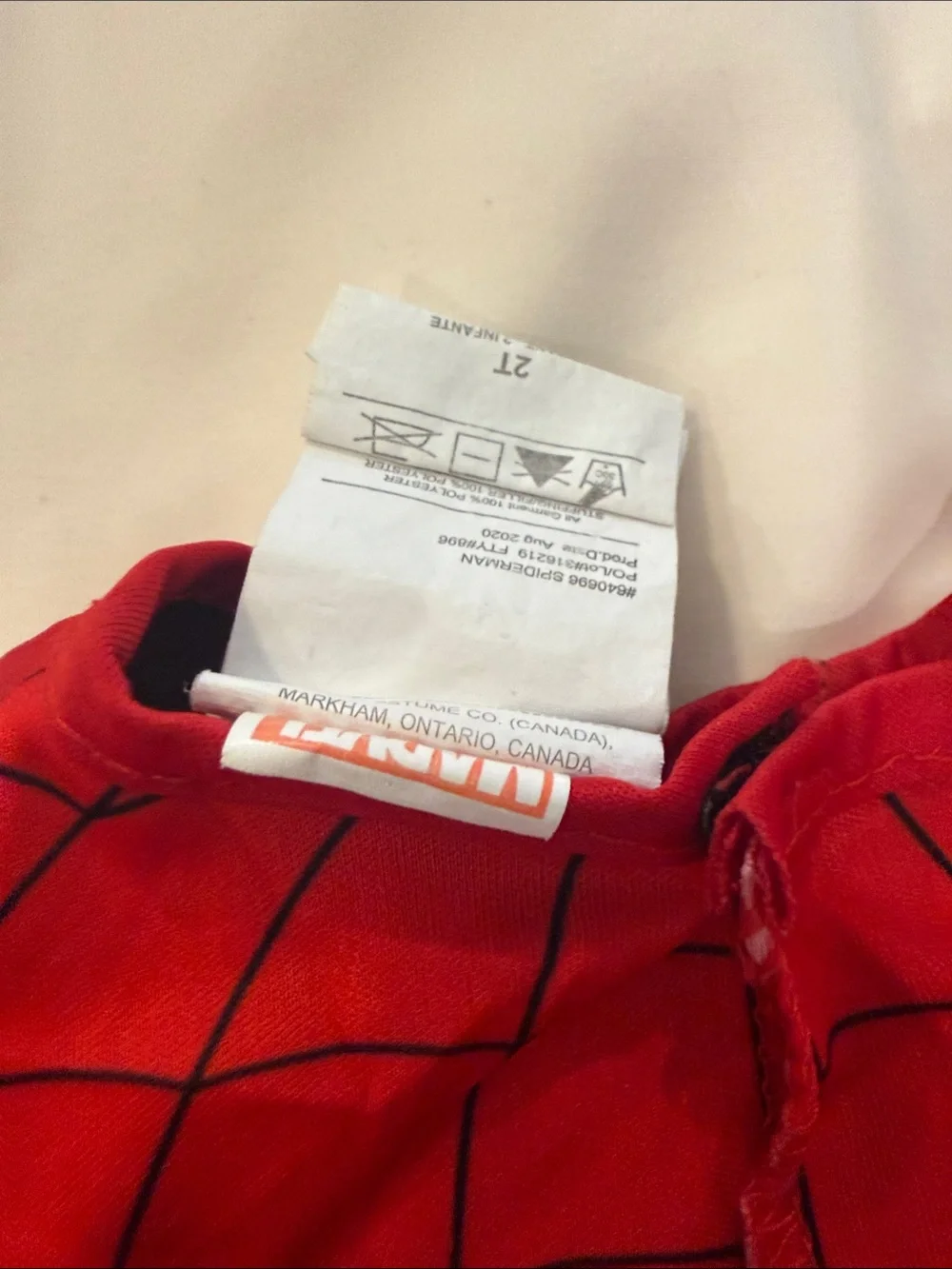 SpiderMan 2T Kids Costume